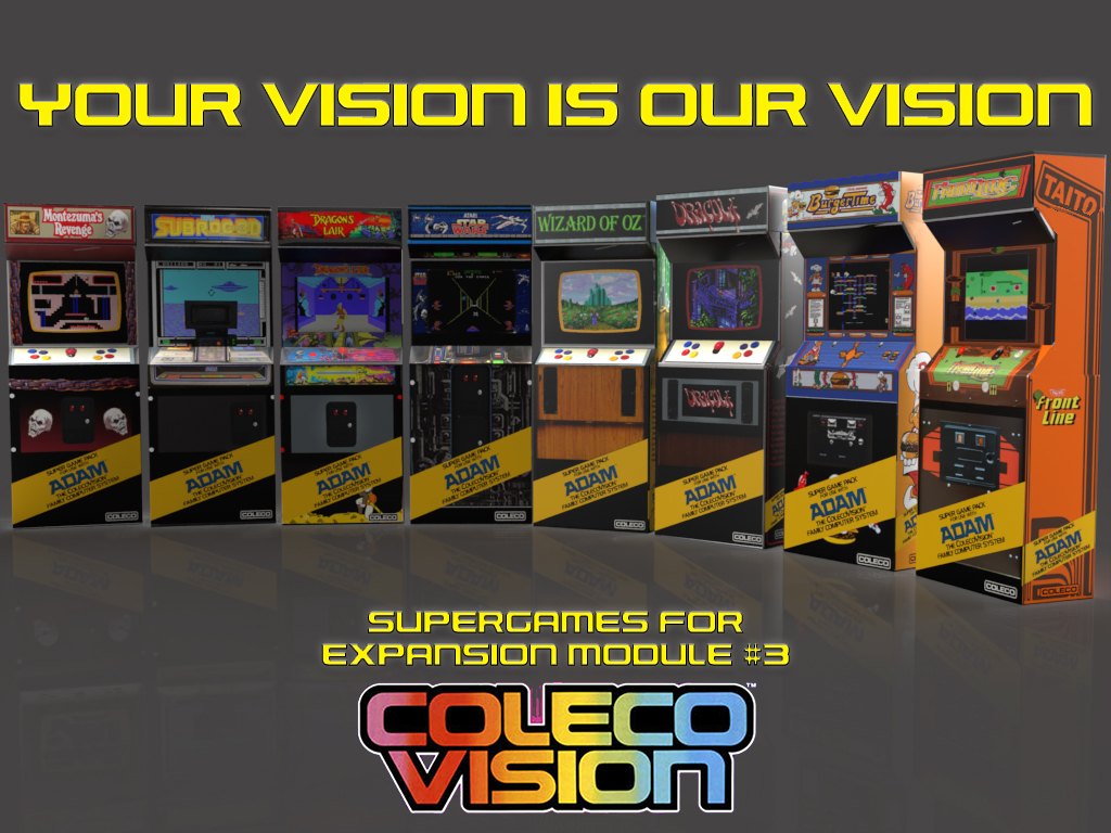 Complete ColecoVision Super Game Arcade Box Line Up Collection